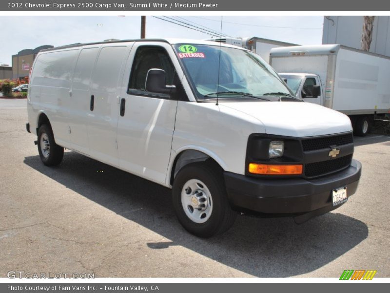 Summit White / Medium Pewter 2012 Chevrolet Express 2500 Cargo Van