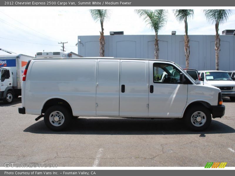Summit White / Medium Pewter 2012 Chevrolet Express 2500 Cargo Van
