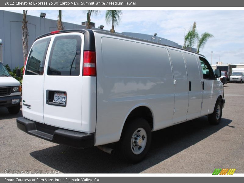 Summit White / Medium Pewter 2012 Chevrolet Express 2500 Cargo Van