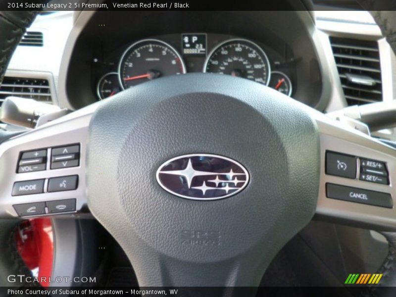 Venetian Red Pearl / Black 2014 Subaru Legacy 2.5i Premium