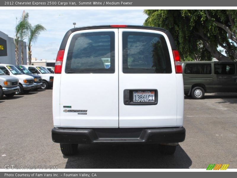 Summit White / Medium Pewter 2012 Chevrolet Express 2500 Cargo Van