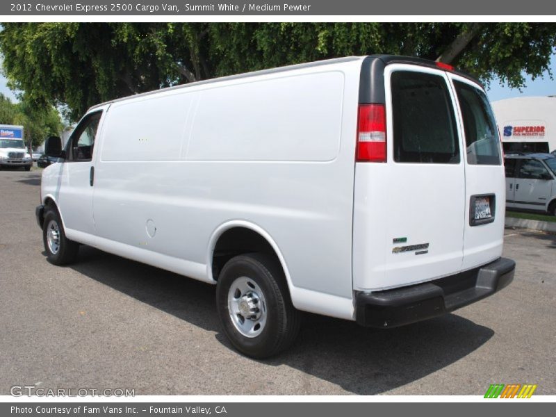 Summit White / Medium Pewter 2012 Chevrolet Express 2500 Cargo Van