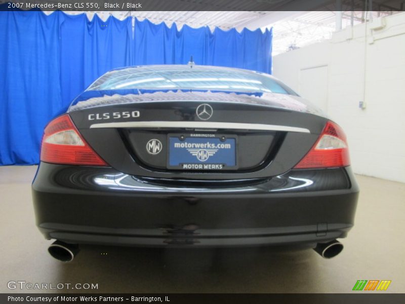 Black / Black 2007 Mercedes-Benz CLS 550