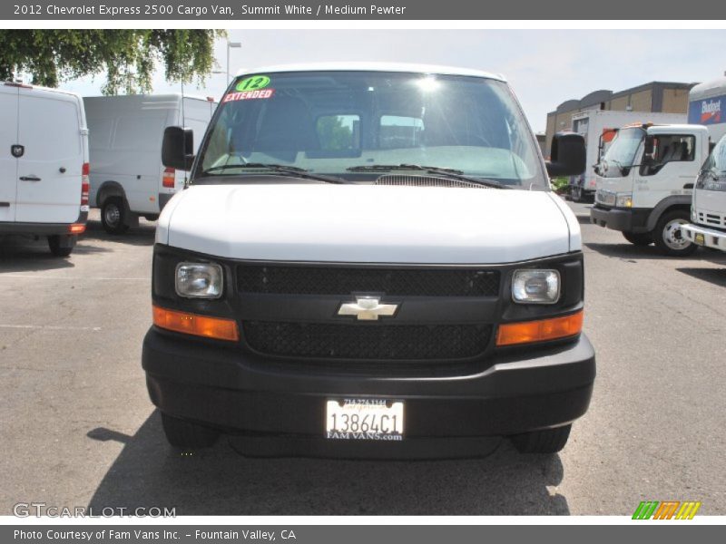 Summit White / Medium Pewter 2012 Chevrolet Express 2500 Cargo Van