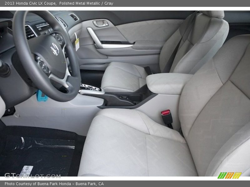 Polished Metal Metallic / Gray 2013 Honda Civic LX Coupe
