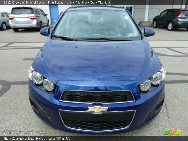 Blue Topaz Metallic / Jet Black/Dark Titanium 2012 Chevrolet Sonic LS Sedan