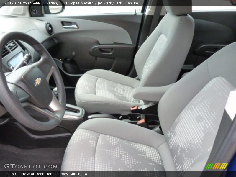 Blue Topaz Metallic / Jet Black/Dark Titanium 2012 Chevrolet Sonic LS Sedan