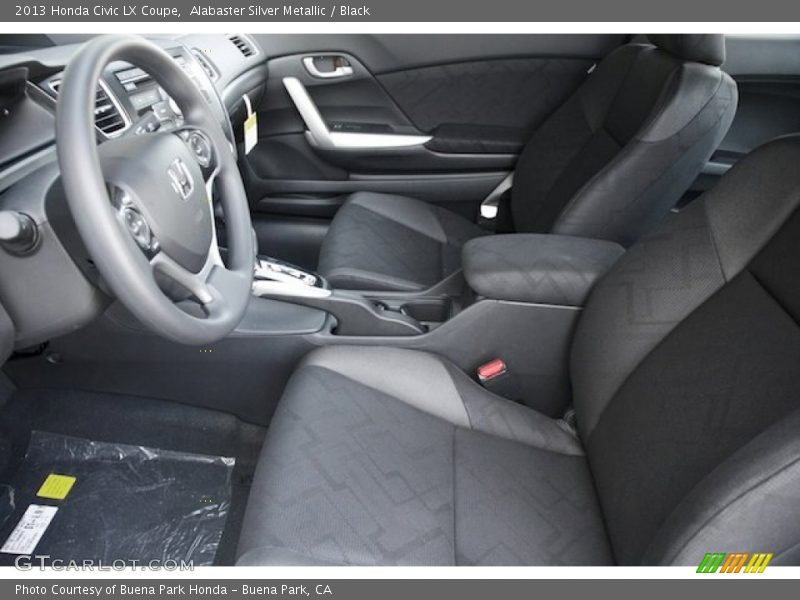 Alabaster Silver Metallic / Black 2013 Honda Civic LX Coupe