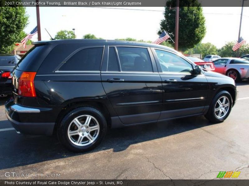 Brilliant Black / Dark Khaki/Light Graystone 2007 Chrysler Pacifica Touring