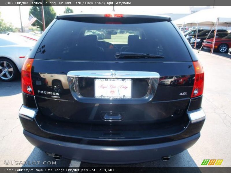 Brilliant Black / Dark Khaki/Light Graystone 2007 Chrysler Pacifica Touring