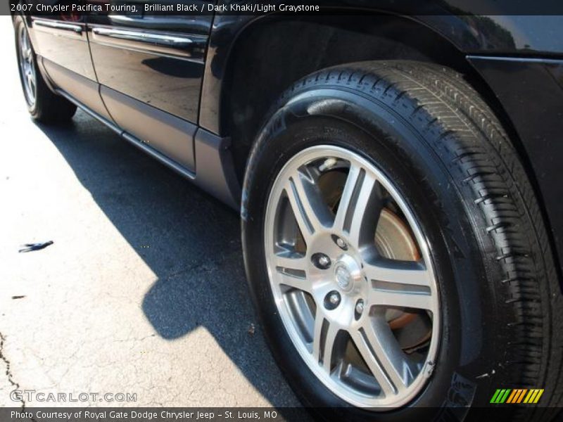 Brilliant Black / Dark Khaki/Light Graystone 2007 Chrysler Pacifica Touring