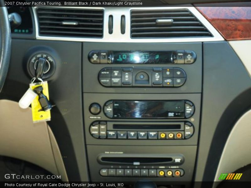 Brilliant Black / Dark Khaki/Light Graystone 2007 Chrysler Pacifica Touring