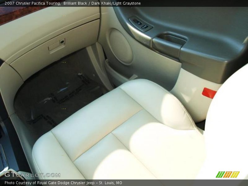 Brilliant Black / Dark Khaki/Light Graystone 2007 Chrysler Pacifica Touring