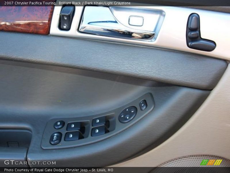 Brilliant Black / Dark Khaki/Light Graystone 2007 Chrysler Pacifica Touring