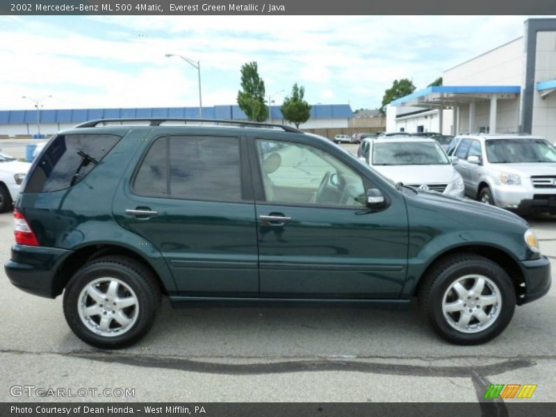 Everest Green Metallic / Java 2002 Mercedes-Benz ML 500 4Matic