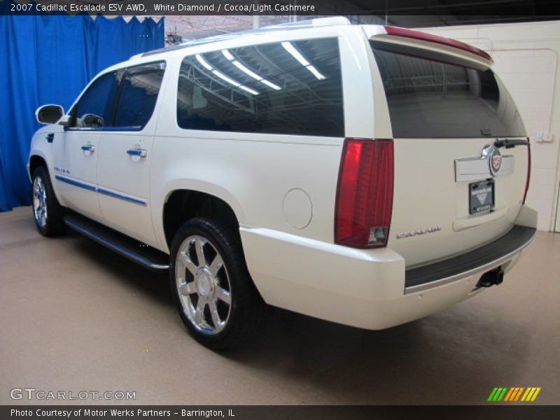 White Diamond / Cocoa/Light Cashmere 2007 Cadillac Escalade ESV AWD