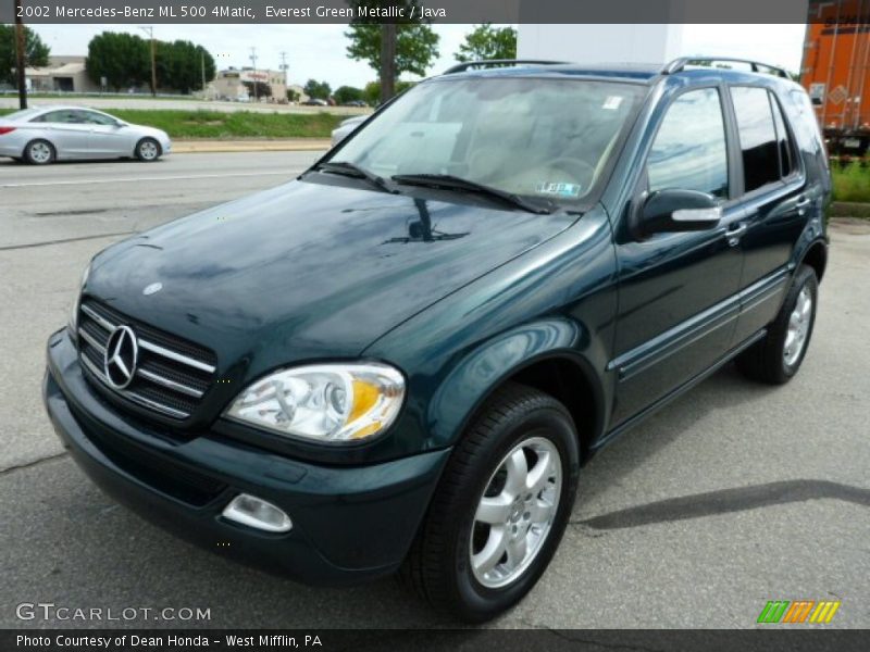 Everest Green Metallic / Java 2002 Mercedes-Benz ML 500 4Matic
