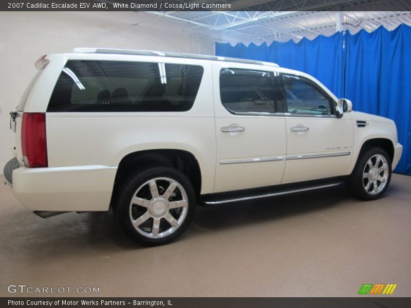 White Diamond / Cocoa/Light Cashmere 2007 Cadillac Escalade ESV AWD