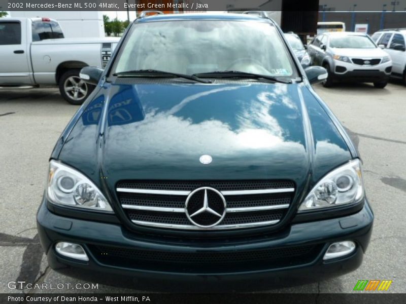 Everest Green Metallic / Java 2002 Mercedes-Benz ML 500 4Matic