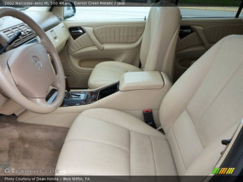 Everest Green Metallic / Java 2002 Mercedes-Benz ML 500 4Matic