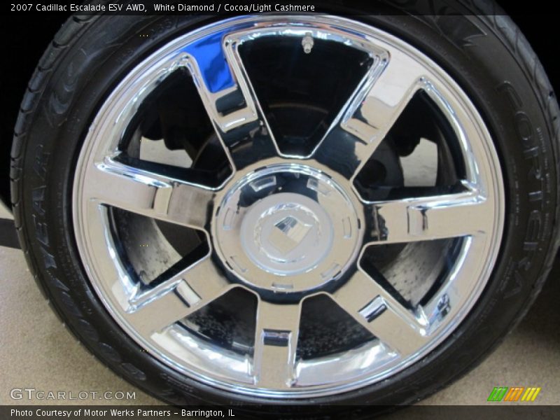 White Diamond / Cocoa/Light Cashmere 2007 Cadillac Escalade ESV AWD