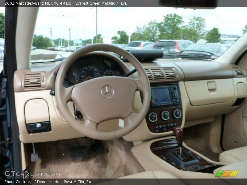 Everest Green Metallic / Java 2002 Mercedes-Benz ML 500 4Matic