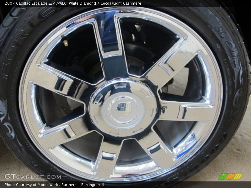 White Diamond / Cocoa/Light Cashmere 2007 Cadillac Escalade ESV AWD