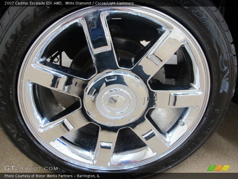 White Diamond / Cocoa/Light Cashmere 2007 Cadillac Escalade ESV AWD
