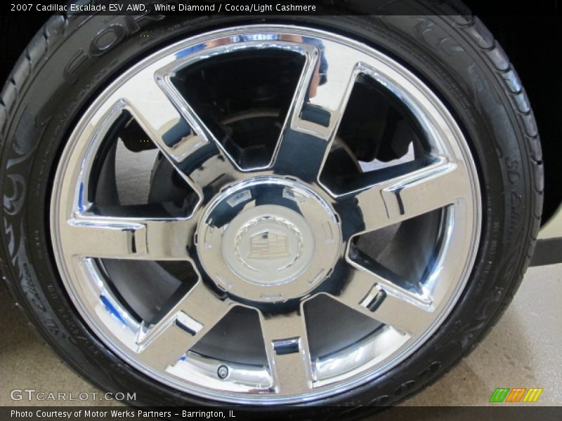 White Diamond / Cocoa/Light Cashmere 2007 Cadillac Escalade ESV AWD