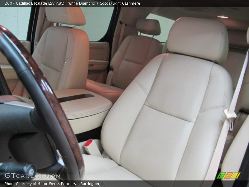 White Diamond / Cocoa/Light Cashmere 2007 Cadillac Escalade ESV AWD