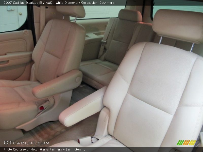 White Diamond / Cocoa/Light Cashmere 2007 Cadillac Escalade ESV AWD