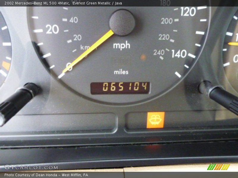 Everest Green Metallic / Java 2002 Mercedes-Benz ML 500 4Matic