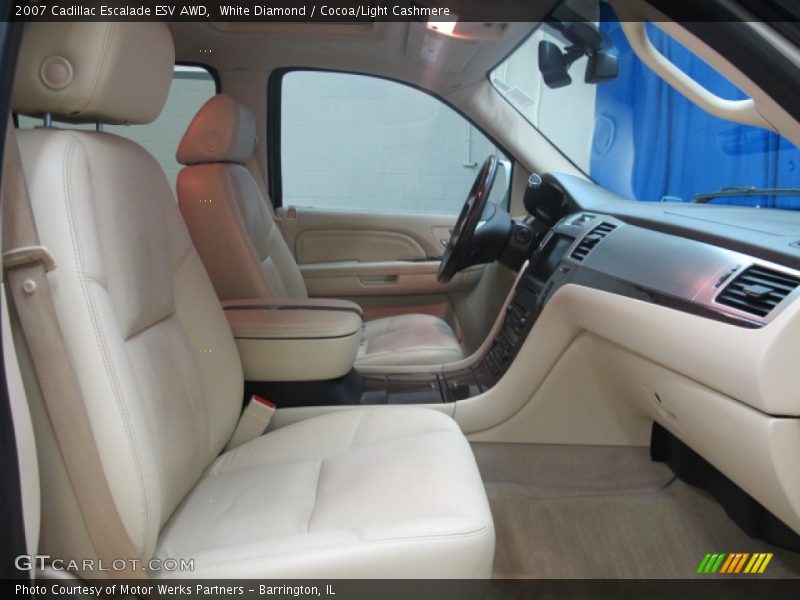 White Diamond / Cocoa/Light Cashmere 2007 Cadillac Escalade ESV AWD