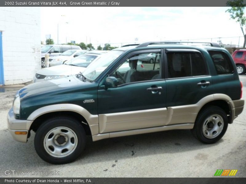 Grove Green Metallic / Gray 2002 Suzuki Grand Vitara JLX 4x4