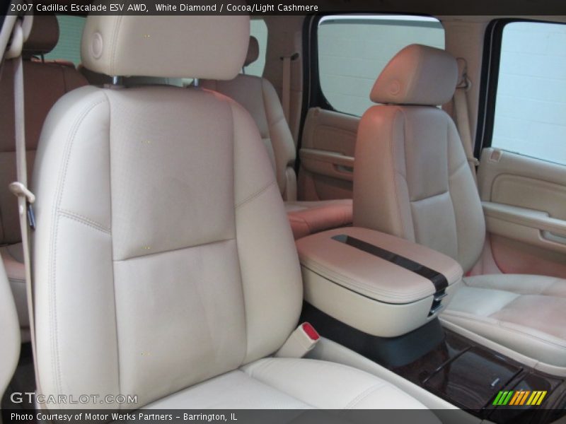 White Diamond / Cocoa/Light Cashmere 2007 Cadillac Escalade ESV AWD