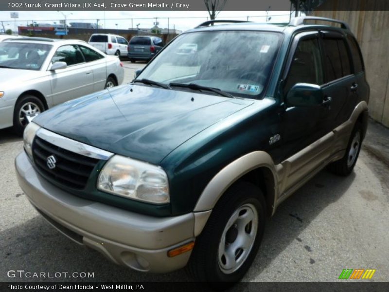 Grove Green Metallic / Gray 2002 Suzuki Grand Vitara JLX 4x4