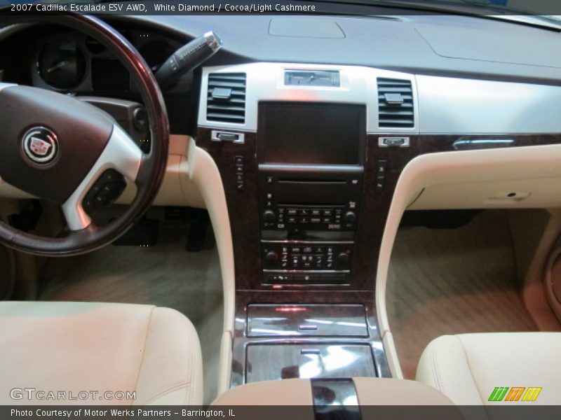 White Diamond / Cocoa/Light Cashmere 2007 Cadillac Escalade ESV AWD