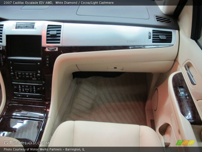 White Diamond / Cocoa/Light Cashmere 2007 Cadillac Escalade ESV AWD