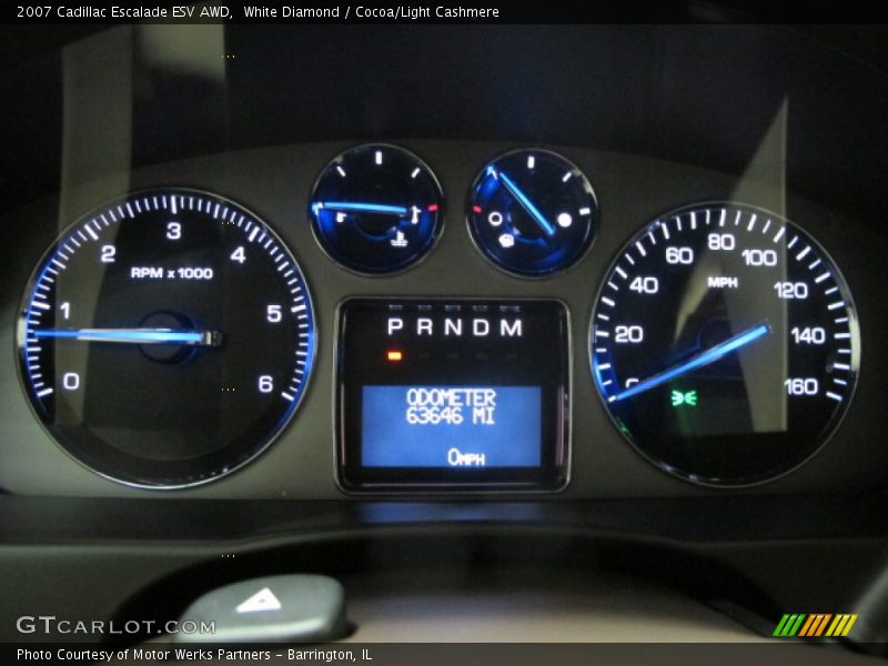 White Diamond / Cocoa/Light Cashmere 2007 Cadillac Escalade ESV AWD