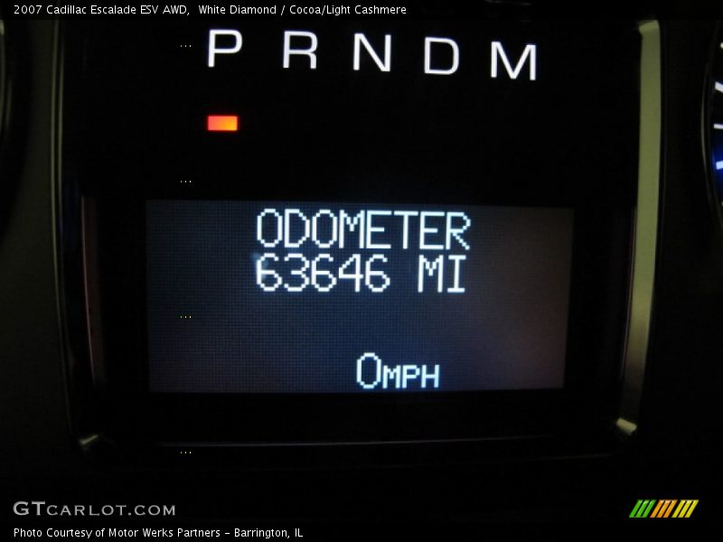 White Diamond / Cocoa/Light Cashmere 2007 Cadillac Escalade ESV AWD