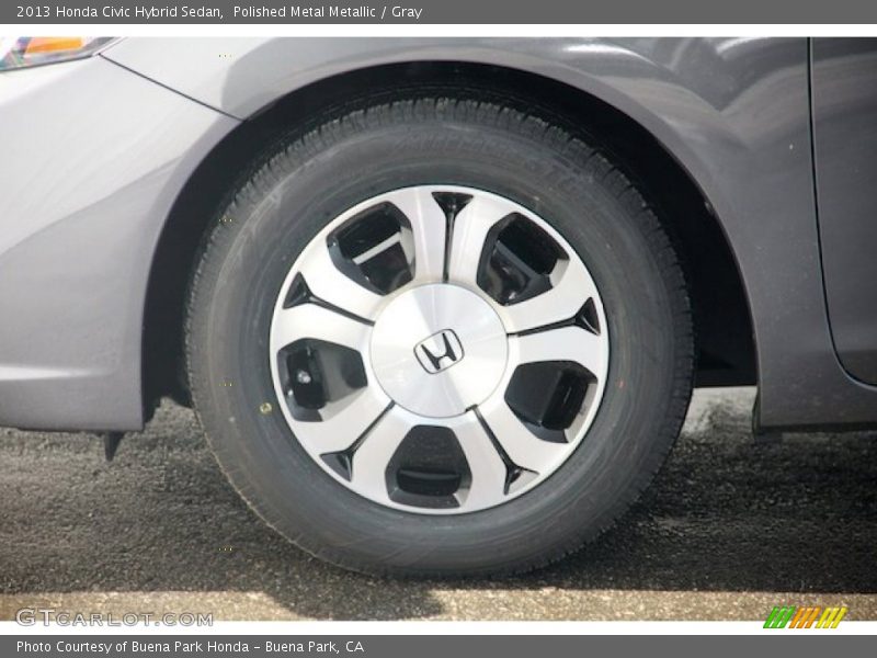 Polished Metal Metallic / Gray 2013 Honda Civic Hybrid Sedan