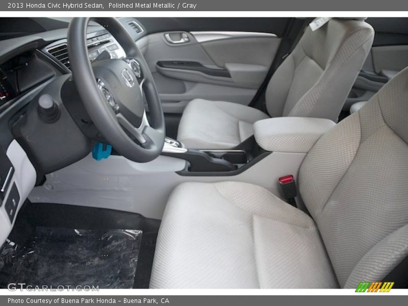 Polished Metal Metallic / Gray 2013 Honda Civic Hybrid Sedan