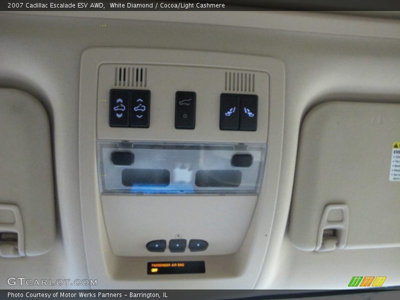 White Diamond / Cocoa/Light Cashmere 2007 Cadillac Escalade ESV AWD