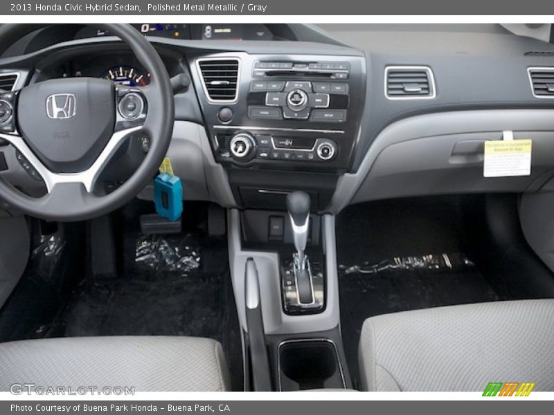 Polished Metal Metallic / Gray 2013 Honda Civic Hybrid Sedan