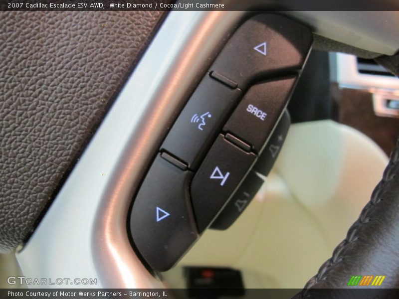 White Diamond / Cocoa/Light Cashmere 2007 Cadillac Escalade ESV AWD