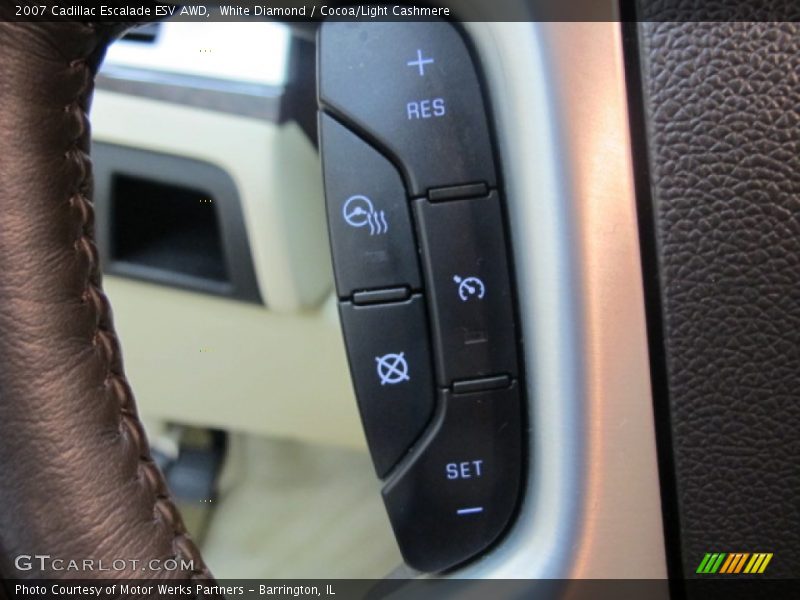 White Diamond / Cocoa/Light Cashmere 2007 Cadillac Escalade ESV AWD