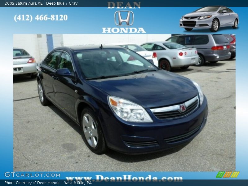 Deep Blue / Gray 2009 Saturn Aura XE
