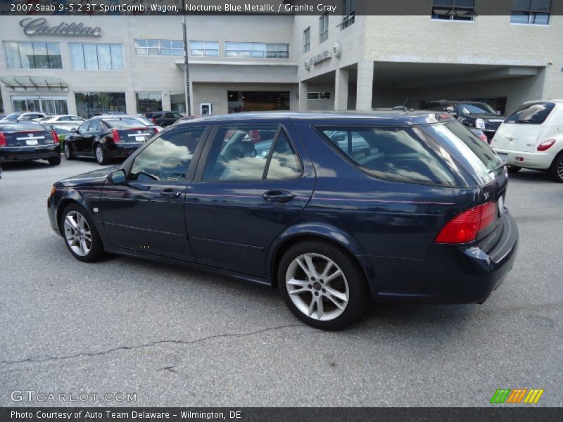 Nocturne Blue Metallic / Granite Gray 2007 Saab 9-5 2.3T SportCombi Wagon