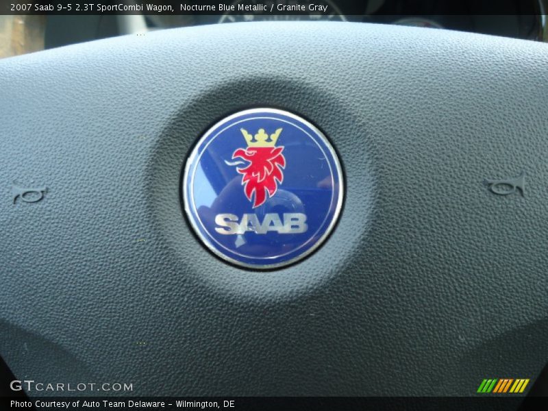 Nocturne Blue Metallic / Granite Gray 2007 Saab 9-5 2.3T SportCombi Wagon