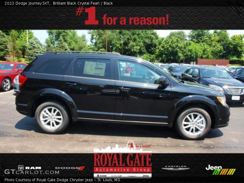 Brilliant Black Crystal Pearl / Black 2013 Dodge Journey SXT